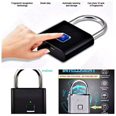 1 KHÓA CỬA CHỐNG TRỘM CẢM ỨNG VÂN TAY THÔNG MINH MẪU MỚI CHẤT LƯỢNG