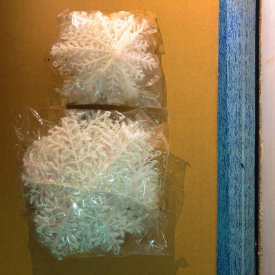 Bông tuyết treo cây thông trang trí nole - Bông tuyết đẹp nhiều size lựa chọn