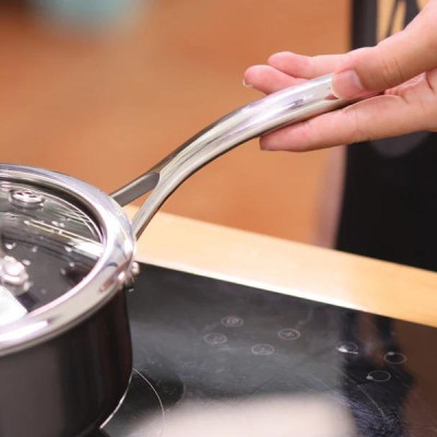 [Hàng chính hãng] Nồi, Quánh inox iMat Blackcube 16cm, Cao 8cm, Thể tích 1.6l, Phủ chống dính Daikin-Nhật Bản thế hệ mới