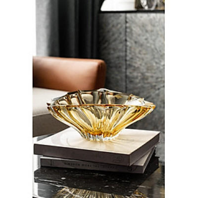 Tô pha lê vàng Plantica 33cm Aurum