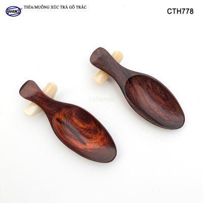 Muỗng xúc trà gỗ trắc siêu sạch (HAHANCO) Hữu dụng cho bạn mỗi khi thưởng trà - CTH778