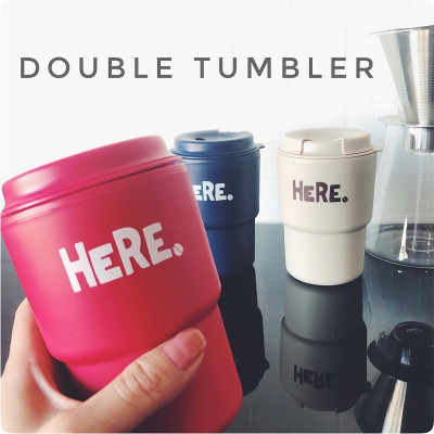 Cốc giữ nhiệt Here Inomata 320m có nắp xoay để đậy kín giữ nhiệt & đảm bảo an toàn vệ sinh - Hàng nội địa Nhật Bản |#Made in Japan|