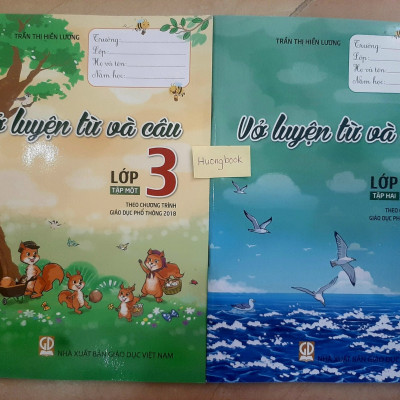 Sách - Combo Vở luyện từ và câu lớp 3 - tập 1 + 2 ( theo chương trình giáo dục phổ thông 2018 )