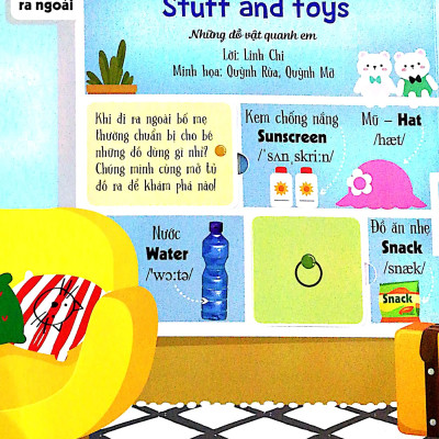 Sách Tương Tác - Lift-The-Flap- Lật mở khám phá - Stuff and toys - Những đồ vật quanh em