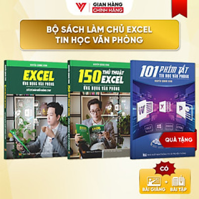 Combo 2 Sách Excel Và 150 Thủ Thuật Ứng Dụng Văn Phòng Từ Cơ Bản Đến Nâng Cao  - N1