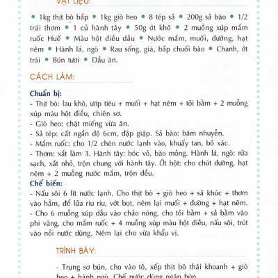 Các Món Điểm Tâm