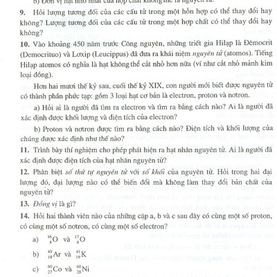 Bài Tập Hóa Học Vô Cơ - Quyển I - Lý Thuyết Đại Cương Về Hóa Học (Tái bản năm 2020)