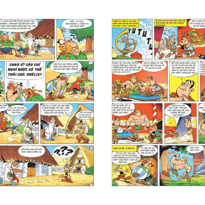 [Combo 3 Cuốn mới nhất 2024 – In màu toàn bộ] ASTERIX (Astérix - Chiếc Khiên Arverne; Astérix Và Cái Vạc và Astérix Ở Thế Vận Hội) –NXB Kim Đồng