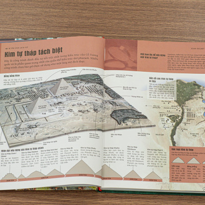 Combo 2 Cuốn Sách Bách Khoa Toàn Thư - Kỳ Quan Thế Giới, Bí Ẩn Của Lịch Sử- Tổng Hợp Kiến Thức Về Lịch Sử, Địa Lý, Du Lịch Khám Phá Thế Giới - Á Châu Books Bìa Cứng, In Màu