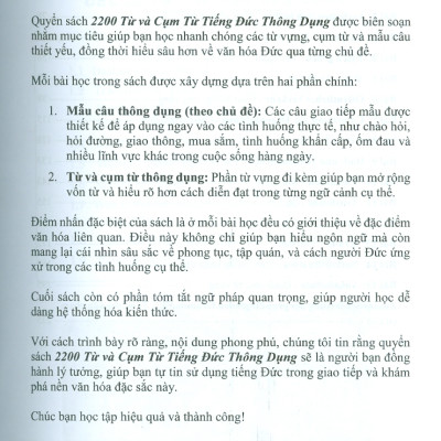 2200 Từ Và Cụm Từ Tiếng Đức Thông Dụng 