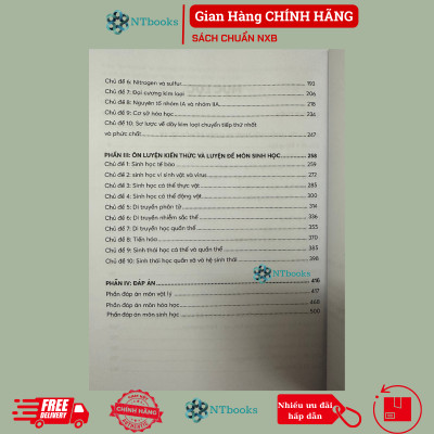 Combo 2 cuốn sách Trọng tâm kiến thức & câu hỏi ôn luyện các môn Khoa học Tự nhiên + Xã hội