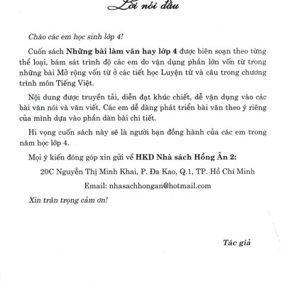 Những Bài Làm Văn Hay 4 (Dùng Chung Cho Các Bộ SGK Hiện Hành) _HA