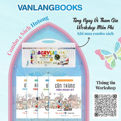 Sách Bộ 4 Cuốn Cổ Tích Gần Nhà + 72 Bút Lông Màu Acrylic - Vanlangbooks x Colormate