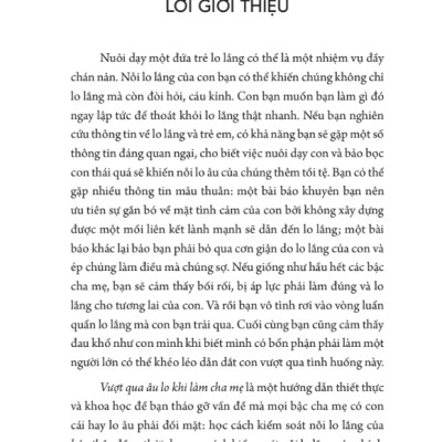 Sách - Vượt Qua Âu Lo Khi Làm Cha Mẹ