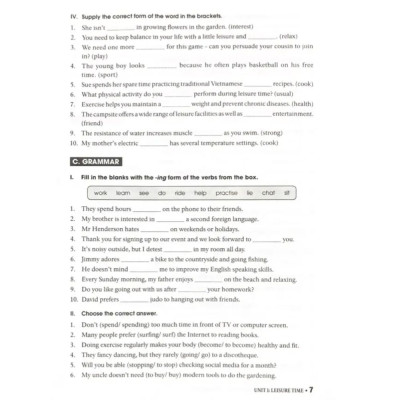 Bài Tập Thực Hành Tiếng Anh 8 (Có Đáp Án - Dùng kèm SGK Tiếng Anh 8 Global Success)