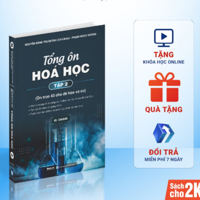 Tổng ôn hoá học lớp 12, sách luyện thi kiến thức ôn thi thpt quốc gia bản mới nhất Moonbook