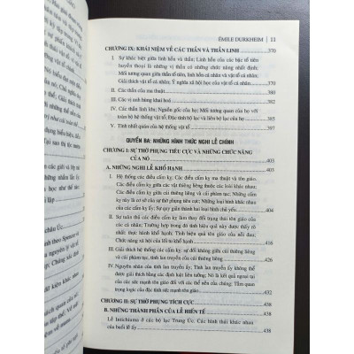 Những Hình Thái Sơ Nguyên Của Đời Sống Tôn Giáo - Les Formes Élémentaires de la Vie Religieuse