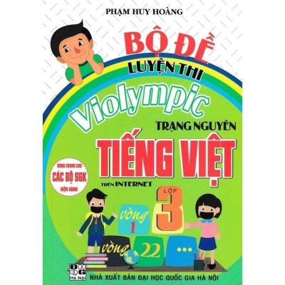 Sách -Combo: Hướng Dẫn Giải Violympic Toán 3+Violympic Tiếng anh 3+Bộ Đề Luyện Thi Olympic Tiếng Việt 3 (bộ 3 cuốn) (HA)