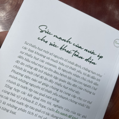 ĂN XANH ĐỂ KHOẺ - Norman W. Walker – Hoàng Lan dịch – Thái Hà books – NXB Lao Động