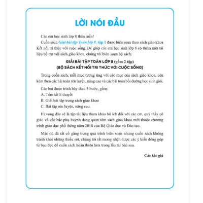 Sách - Combo Giải Bài Tập Toán 8 - tập 1 + 2 (Bộ Sách Kết Nối Tri Thức Với Cuộc Sống) #huongbook