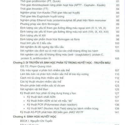 KỸ THUẬT XÉT NGHIỆM HUYẾT HỌC VÀ TRUYỀN MÁU ỨNG DỤNG TRONG LÂM SÀNG (Tái bản lần thứ tư có sửa chữa và bổ sung)