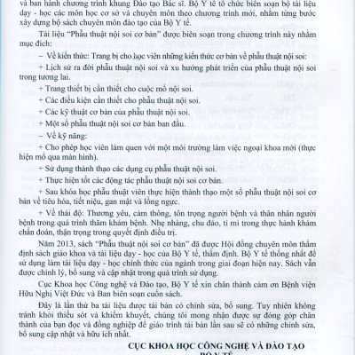 Sách - Bài giảng Phẫu thuật Nội soi cơ bản (Xuất bản 2022)