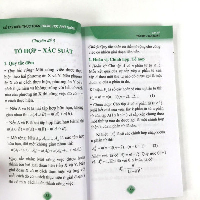 Sách: Combo 5 Cuốn Sổ Tay Kiến Thức Trung Học Phổ Thông