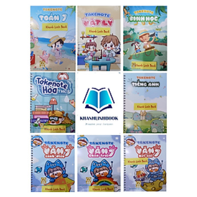 Sách - takenote văn ( kết nối + chân trời + cánh diều ) + Toán + tiếng anh + sinh + vật lí + hóa lớp 7