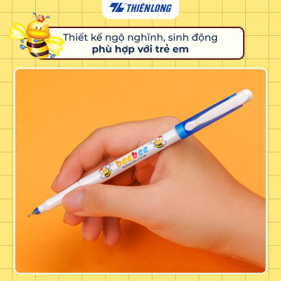 Hộp 10 cây Bút lông kim - Bút mực nước Beebee Thiên Long FL-04 mực tím