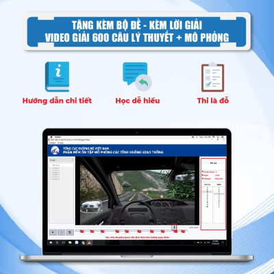 Bộ sách 600 Câu Lý Thuyết + 120 Câu Mô Phỏng Ô Tô, Ôn Thi Sát Hạch, Thi Đỗ Sau 5 Ngày, Cập Nhật Đề Chuẩn Bộ C.A 2025