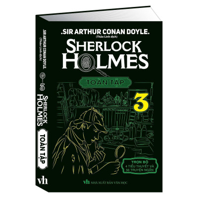 Sách - Sherlock Holmes Bản Dịch Đầy Đủ 4 Tiểu Thuyết Và 56 Truyện Ngắn - Trọn Bộ 3 Tập - Bìa Cứng Ép Kim Mỹ Thuật - Khang Việt Book