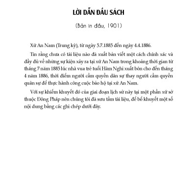 Xứ An Nam (5/7/1885 - 4/4/1886) - Léon Prudhomme, Huỳnh Phương Bá dịch, Lưu Anh Rô & Võ Hà chú giải và hiệu đính