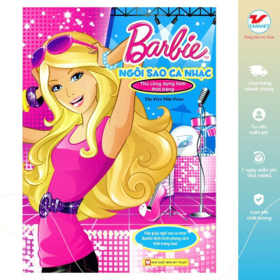 Sách Ghép Hình - Barbie Thủ Công Dựng Hình Thời Trang - Chọn Lẻ 10 Chủ Đề - Tân Việt Books