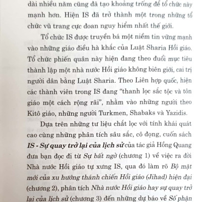 IS sự quay trở lại của lịch sử