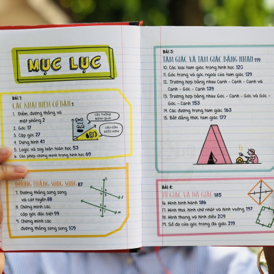 Sách Sổ Tay Đại Số và Sổ Tay Hình Học - Á Châu Books - Tổng Hợp Kiến Thức Toán Học THCS và THPT ( Từ lớp 8 đến lớp 12 )