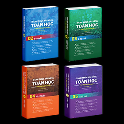 Sách Đánh Thức Tài Năng Toán Học 2, 3, 4, 5 ( Combo 4 Cuốn ) - Tổng hợp kiến thức toán học lớp 2 đến lớp 6, Hiệu sách Genbooks