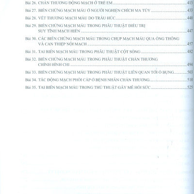 Chấn Thương - Vết Thương Mạch Máu (Giáo trình dùng cho sinh viên sau Đại học và Bác sĩ chuyên khoa) - Trường Đại học Y Hà Nội - Bộ môn Ngoại; GS.TS.BS. Đoàn Quốc Hưng chủ biên