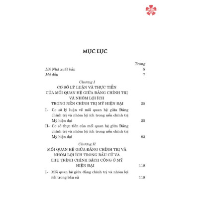 Mối quan hệ của đảng chính trị và nhóm lợi ích trong nền chính trị Mỹ hiện đại