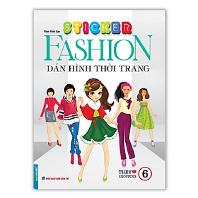 Sách - Sticker Fashion Dán hình thời trang tập 6