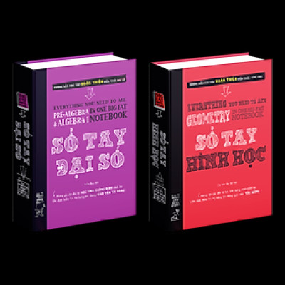 Sách Sổ Tay Đại Số và Sổ Tay Hình Học - Á Châu Books - Tổng Hợp Kiến Thức Toán Học THCS và THPT ( Từ lớp 8 đến lớp 12 )