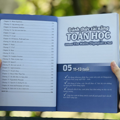 Sách Đánh Thức Tài Năng Toán Học 2, 3, 4, 5 ( Combo 4 Cuốn ) - Tổng hợp kiến thức toán học lớp 2 đến lớp 6, Hiệu sách Genbooks