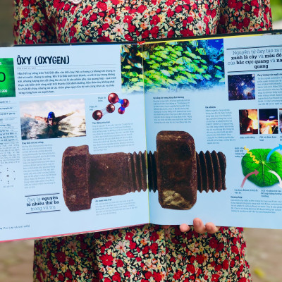 Sách Bảng Tuần Hoàn Hóa Học - Tổng Hợp Kiến Thức Hóa Học - Tập Hợp Đầy Đủ các Nguyên Tố Trong Bảng Tuần Hoàn, Từ Actini Đến Zirconi ( Với hình ảnh đẹp, trình bày dễ hiểu ) - Á Châu Books, Bìa Cứng, In Màu