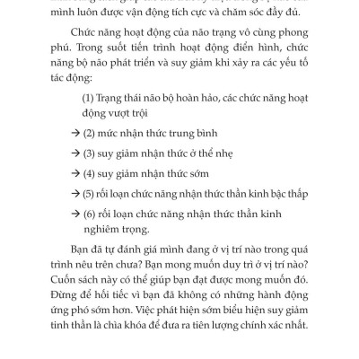 Trí Nhớ Minh Mẫn, Tư Duy Sắc Sảo - Các Chiến Lược Chống Lão Hóa Cho Bộ Não Của Bạn