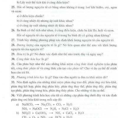 Bài Tập Hóa Học Vô Cơ - Quyển I - Lý Thuyết Đại Cương Về Hóa Học (Tái bản năm 2020)