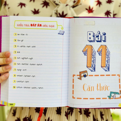 Sách Sổ Tay Đại Số ( Tiếng Việt ) Tổng hợp kiến thức toán học đại số từ lớp 8 đến lớp 12 - Hiệu sách genbooks, bìa cứng in màu