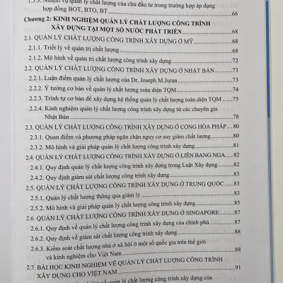 Sách - Quản Lý Chất Lượng Công Trình Xây Dựng Kinh Nghiệm Quốc Tế Và Quy Định Của Việt Nam
