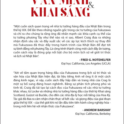 VĂN MINH VÀ KHAI SÁNG (Civilization and Enlightenment) - Albert M. Craig - Nguyễn Trung Kiên dịch