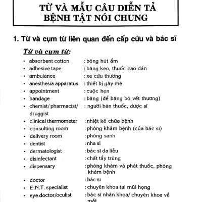 Sổ Tay Luyện Dịch Tài Liệu Y Khoa (Anh - Việt)