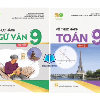 Sách - Combo Vở thực hành Toán + Ngữ Văn 9 (Kết nối tri thức với cuộc sống)