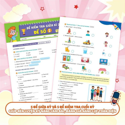 Sách Bộ Đề Kiểm Tra Định Kỳ Tiếng Anh Lớp 3 Tập 2 - Megabook